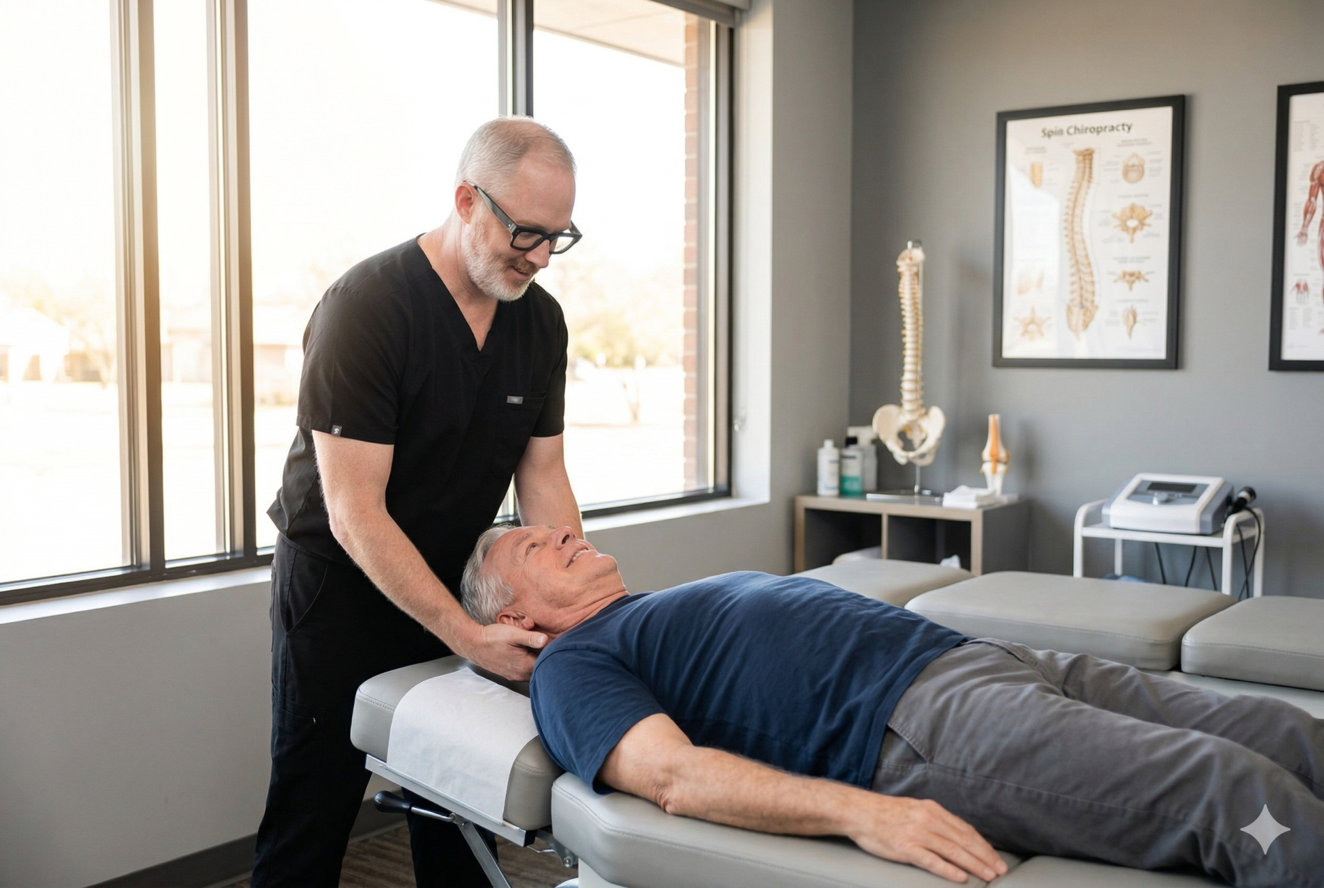 arthritis-chiropractic-treatment-tulsa-snyder.jpg Dr. Justin Snyder performing low force chiropractic mobilization for arthritis patient at Snyder Chiropractic Tulsa